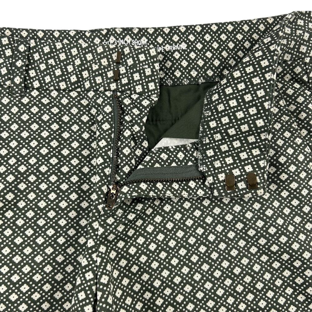 Khakis by Gap Shorts Green White Geometric Flower Floral City 3” Cotton Spandex - Picture 9 of 10